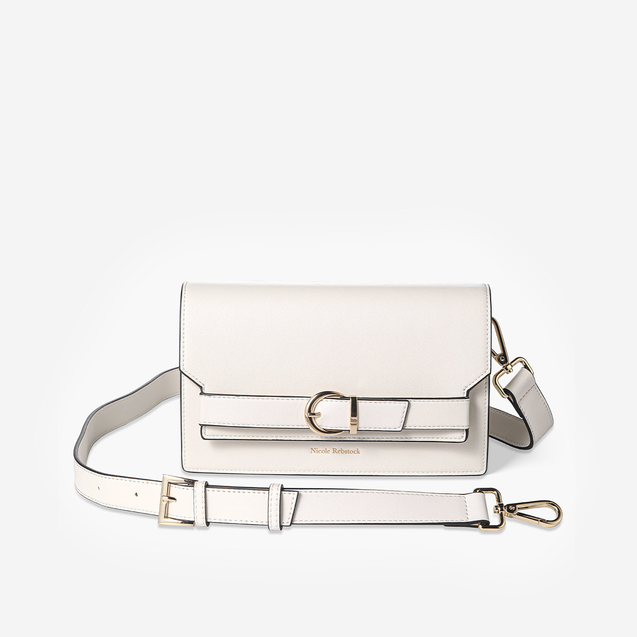 Capri Crossbody Bag | Cream leather