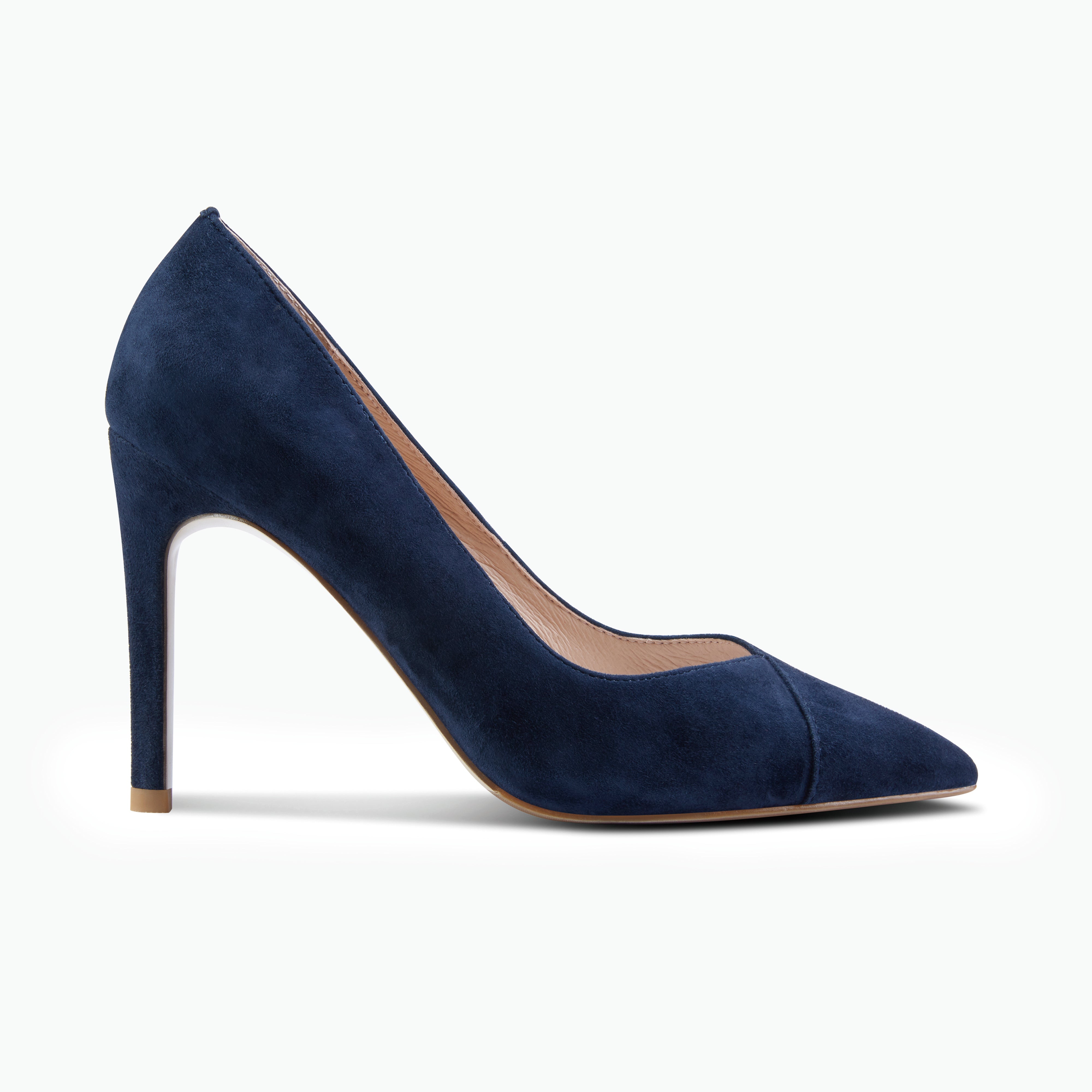 Naples Heel | Navy suede