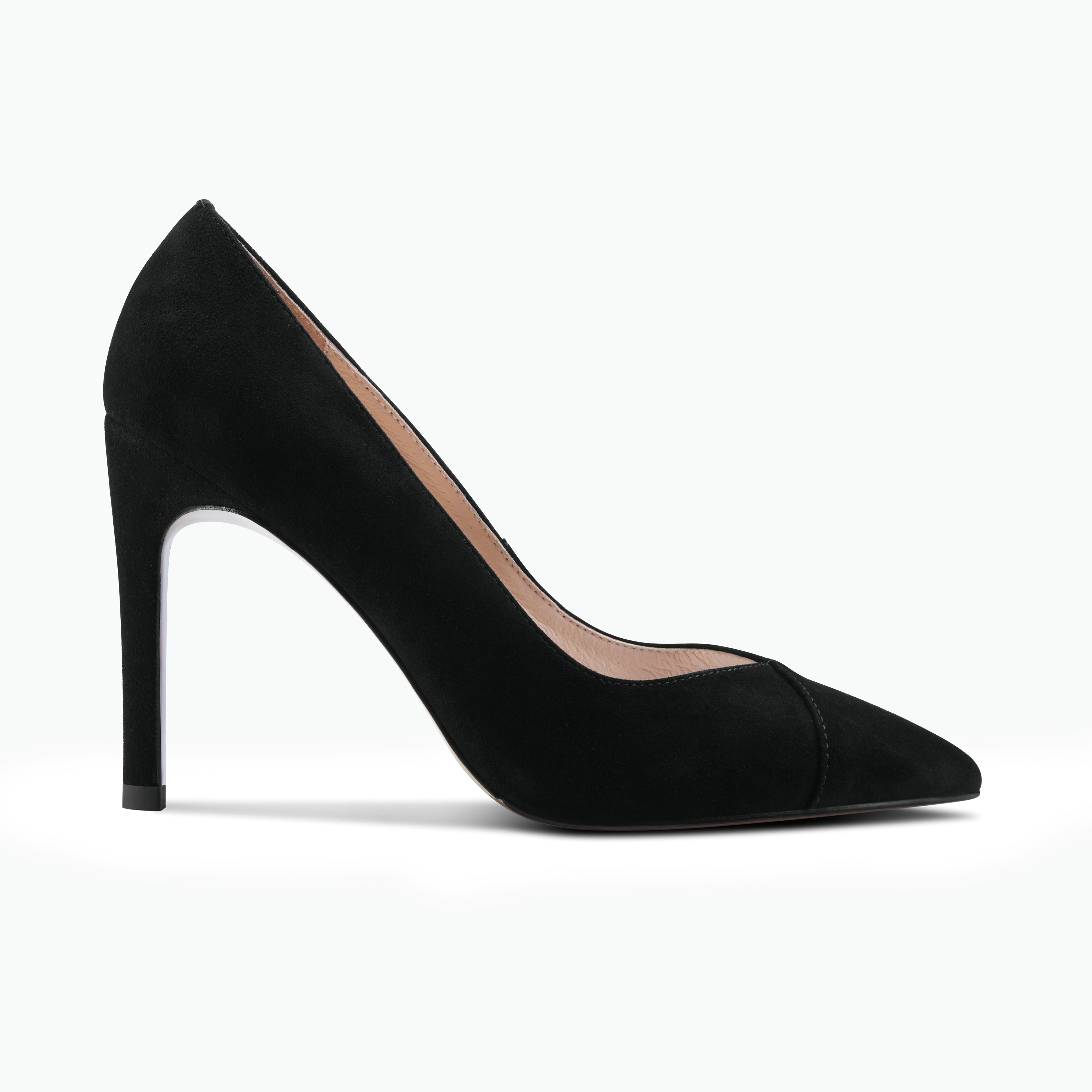 Naples Heel | Black suede