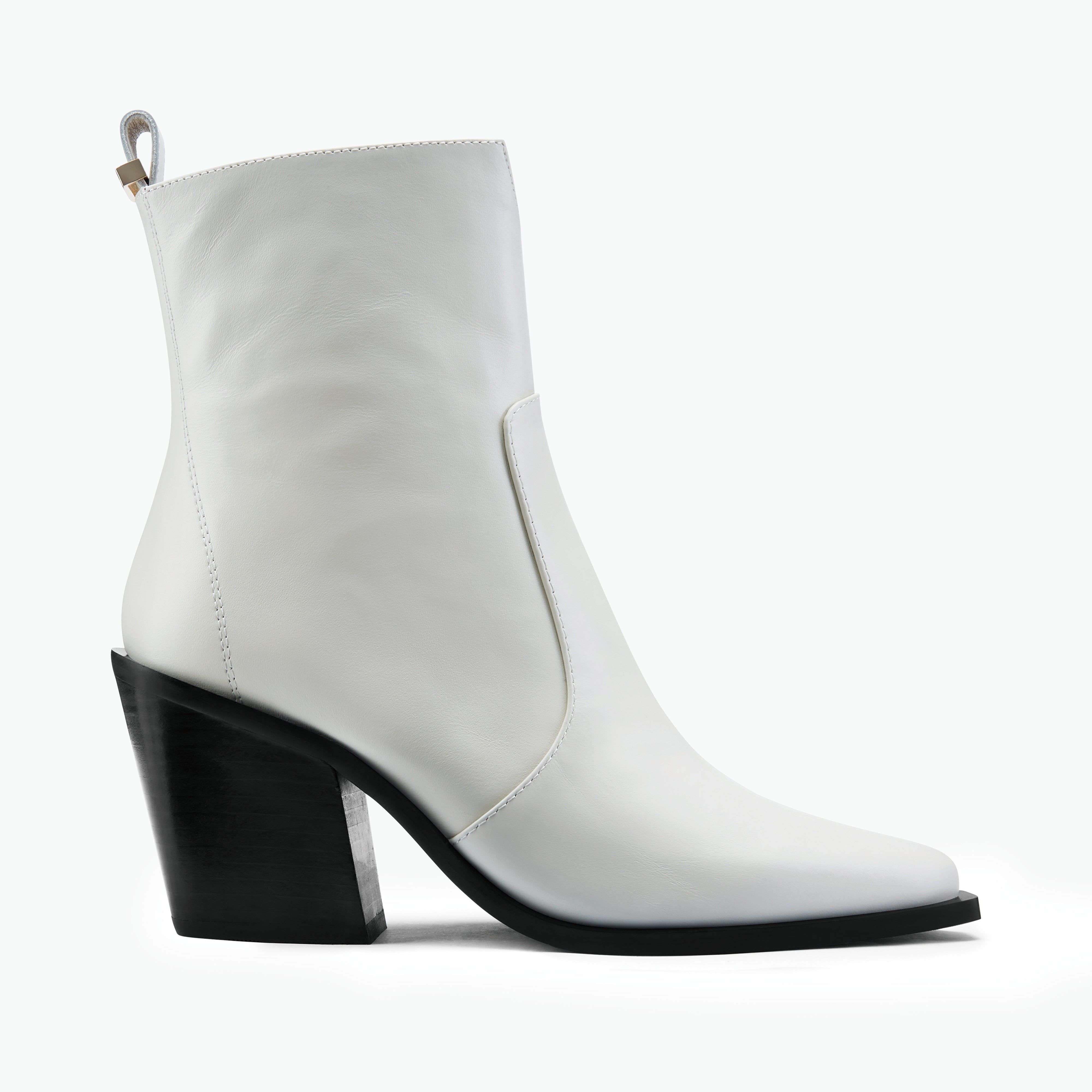 Franklin Ankle Boot | Off-white leather