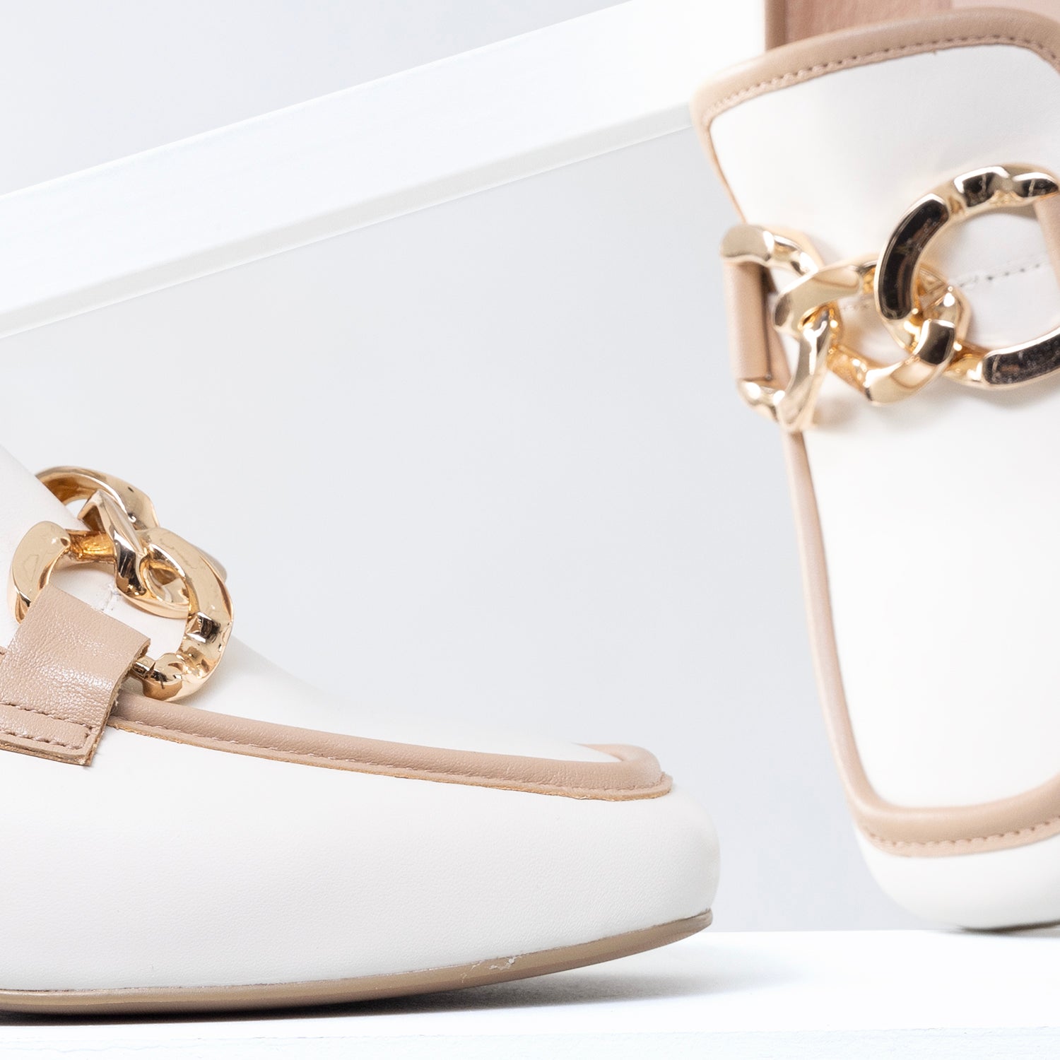 Balta Loafer | Cream/nude combo