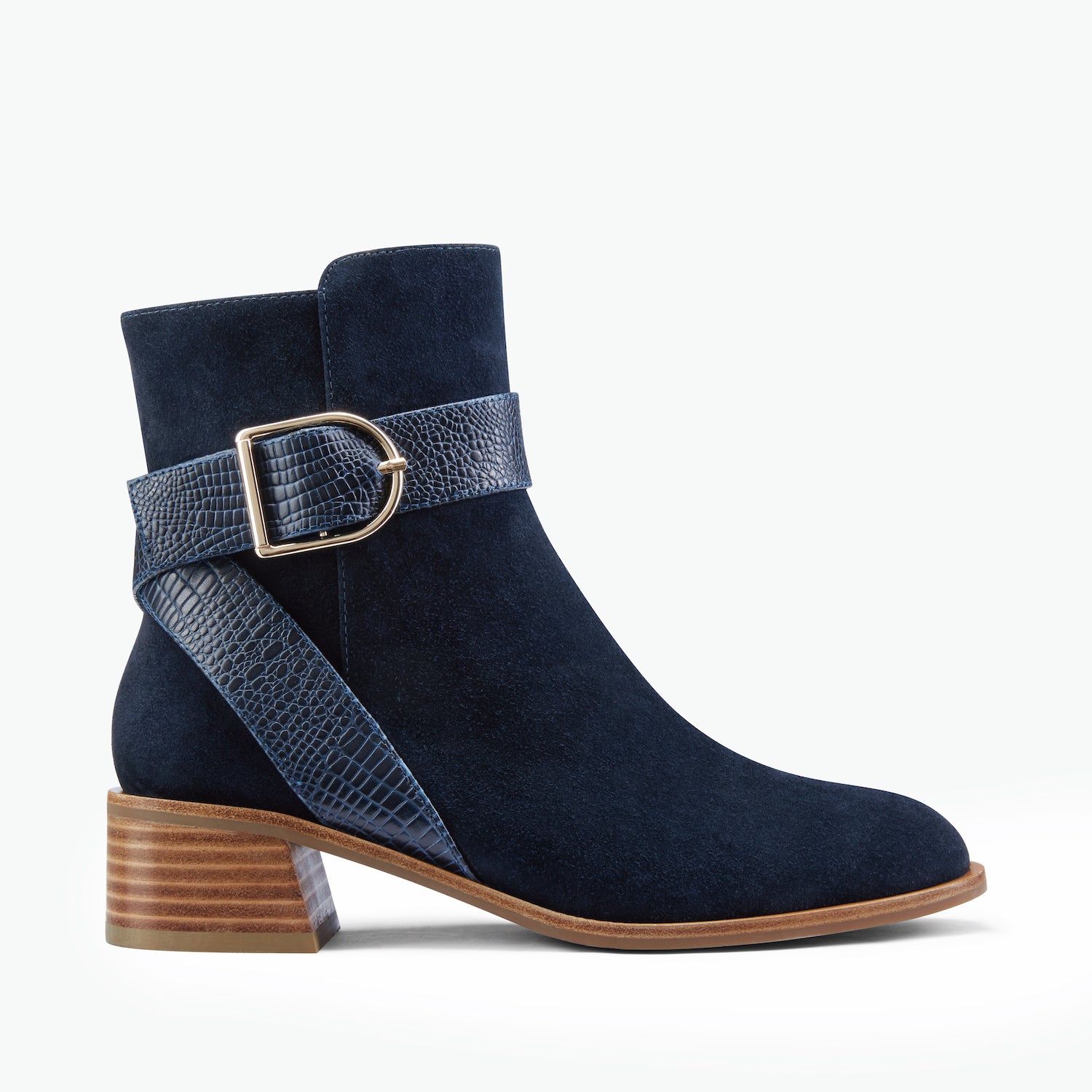 Bologna Ankle Boot | Navy suede