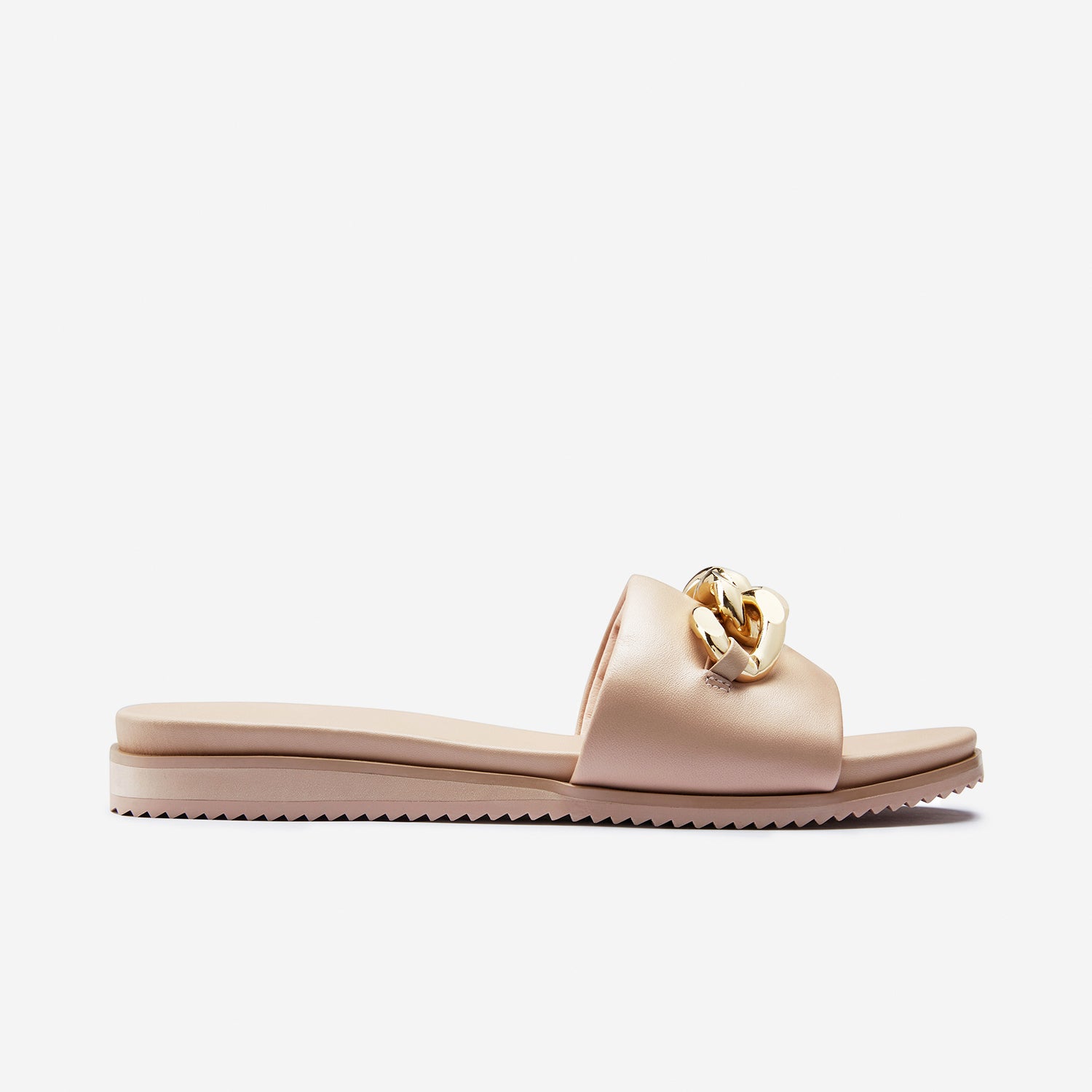 Bowie Slide Sandal | Nude Leather