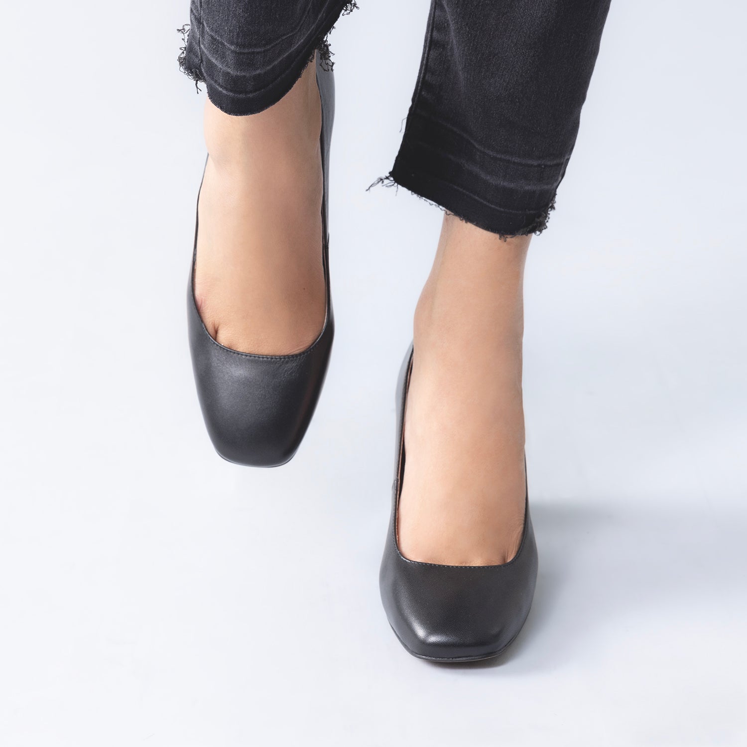 Jess Pump Heel | Black leather