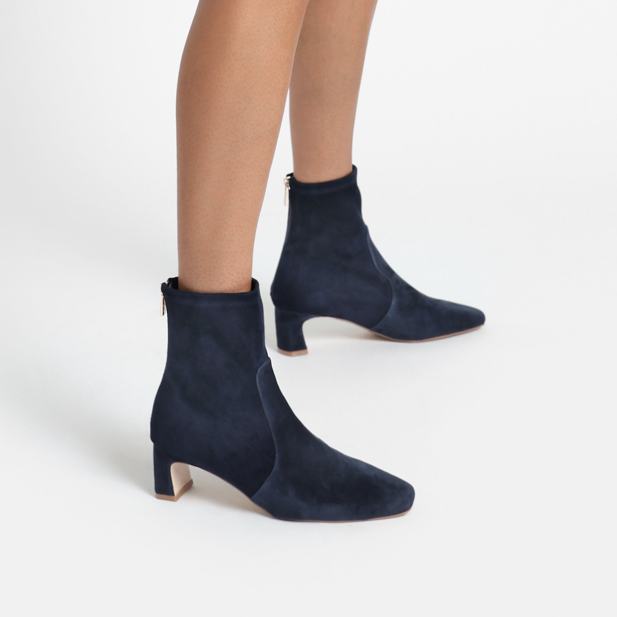 Demi Ankle Boot | Navy suede