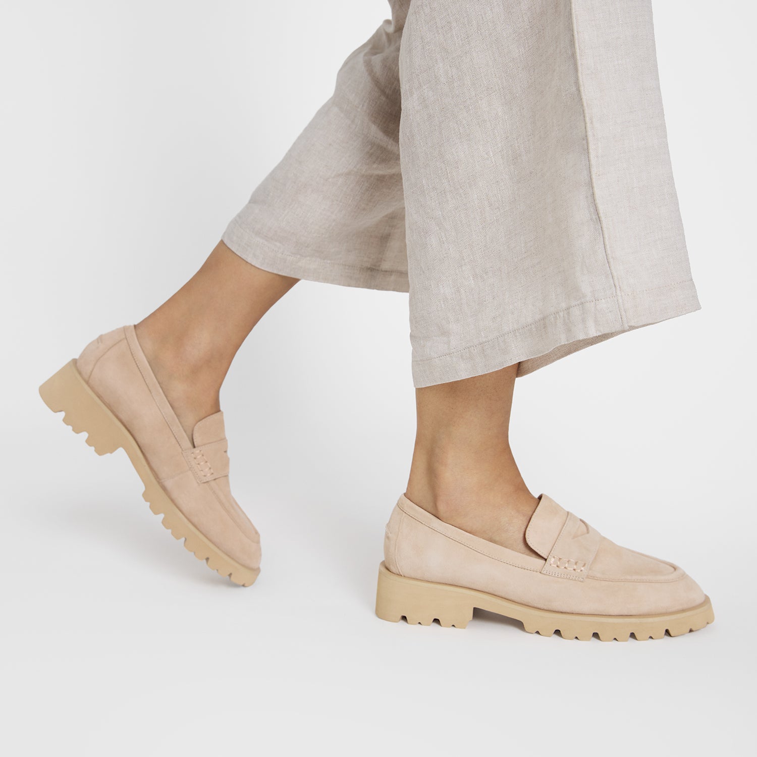 Clay Loafer | Nude Suede