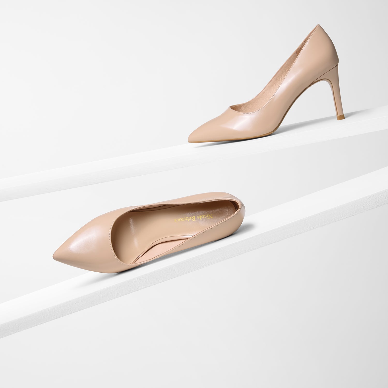 Nemesis 78mm Heel | Nude Leather