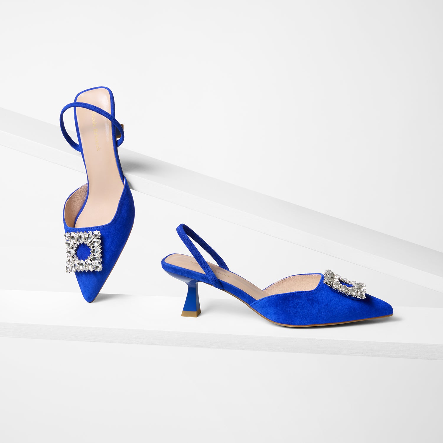 Sasha Slingback Heel Ltd Ed | Cobalt Blue Suede