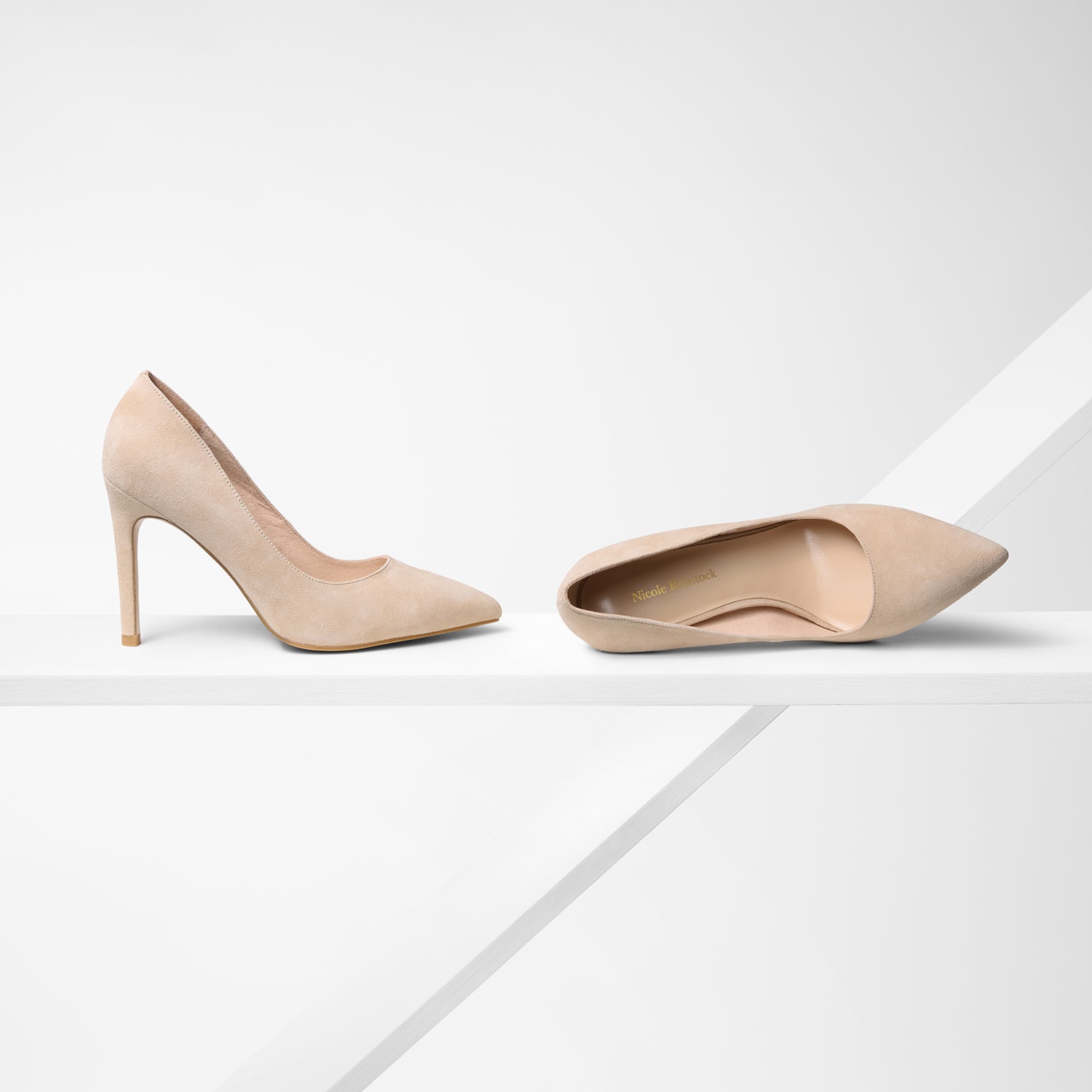 Nemesis 95mm Heel | Nude Suede