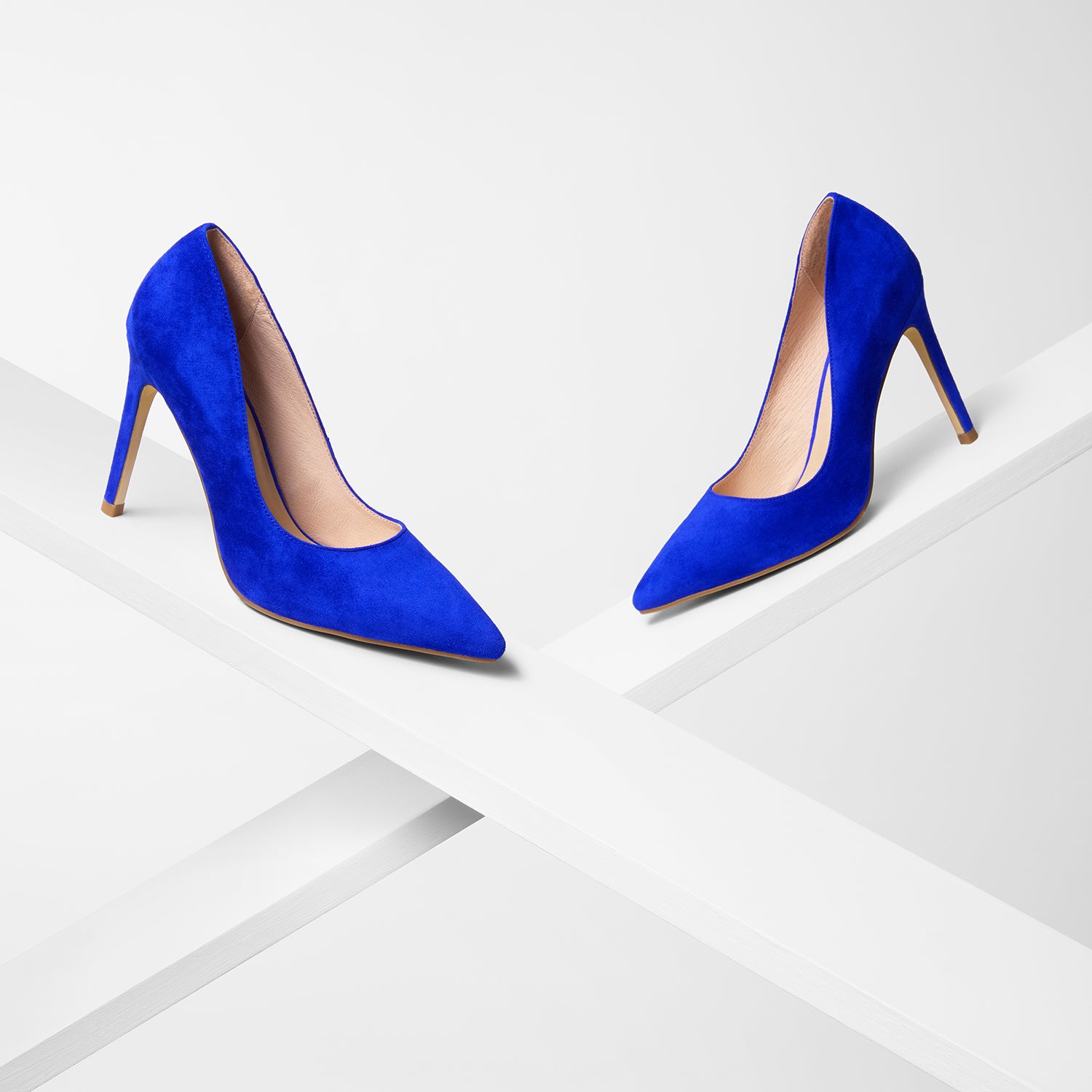 Nemesis 95mm Heel | Cobalt Blue Suede