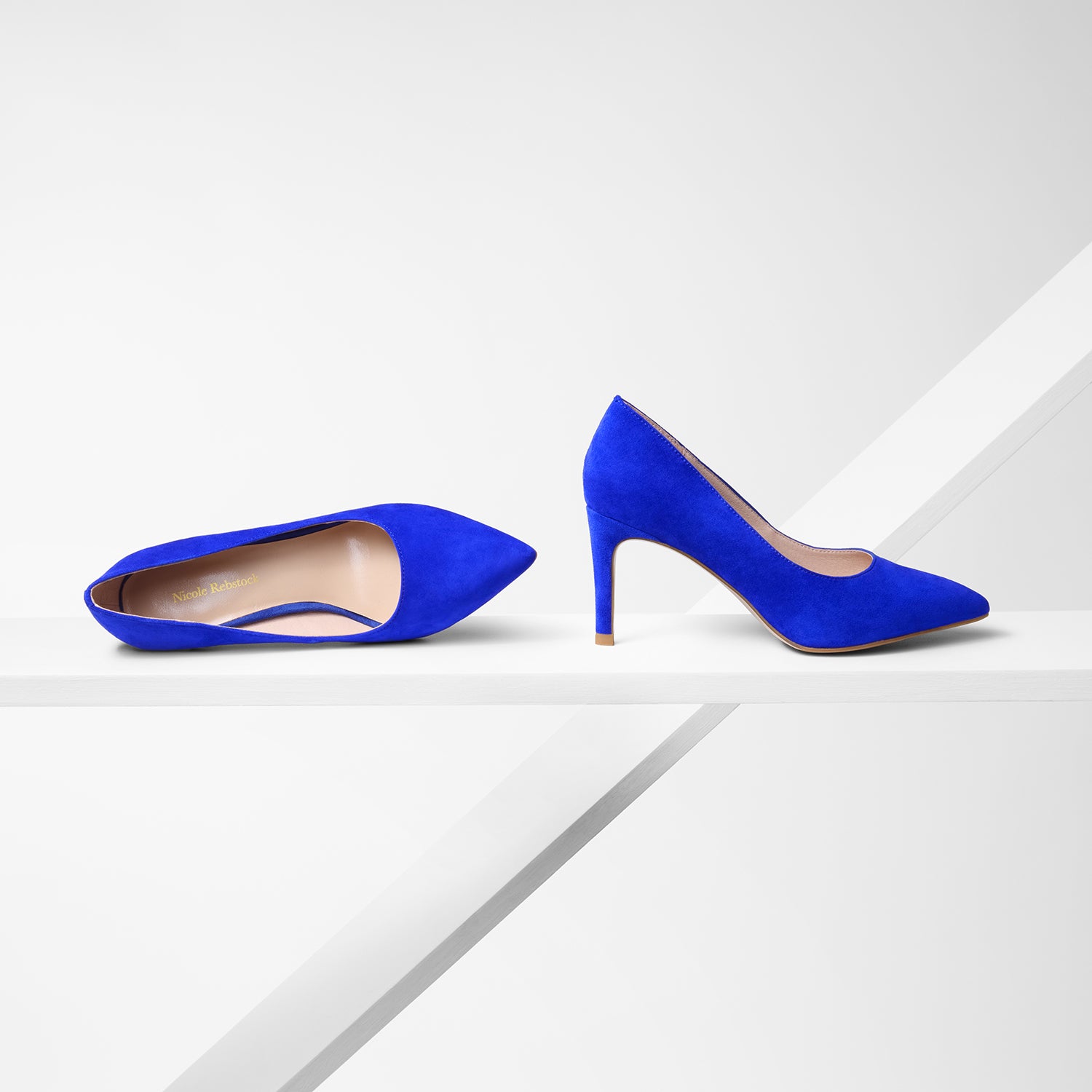 Nemesis 78mm Heel | Cobalt Blue Suede