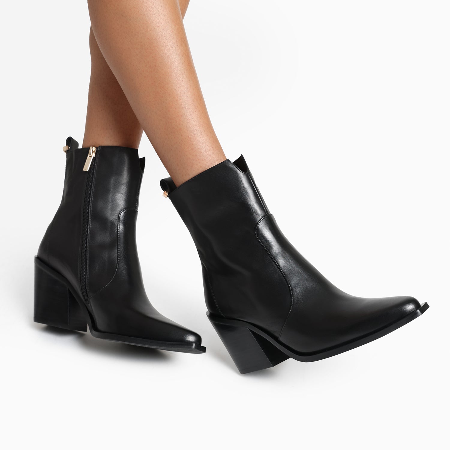 Franklin Ankle Boot | Black leather