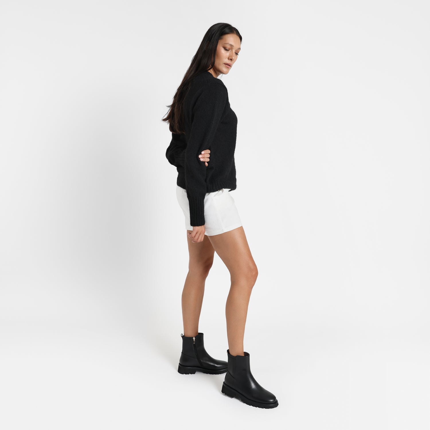 Jimmy Ankle Boot | Black leather