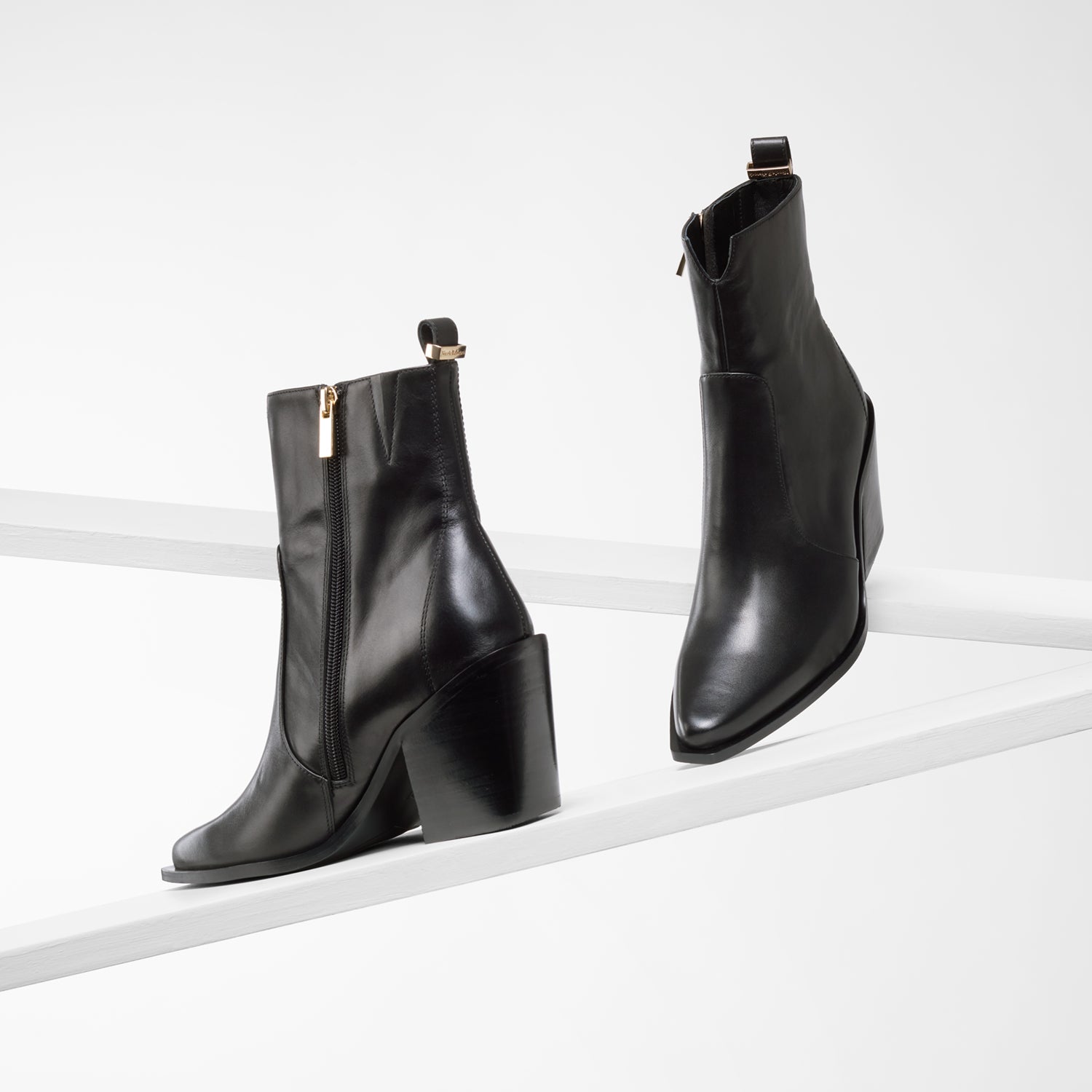 Franklin Ankle Boot | Black leather