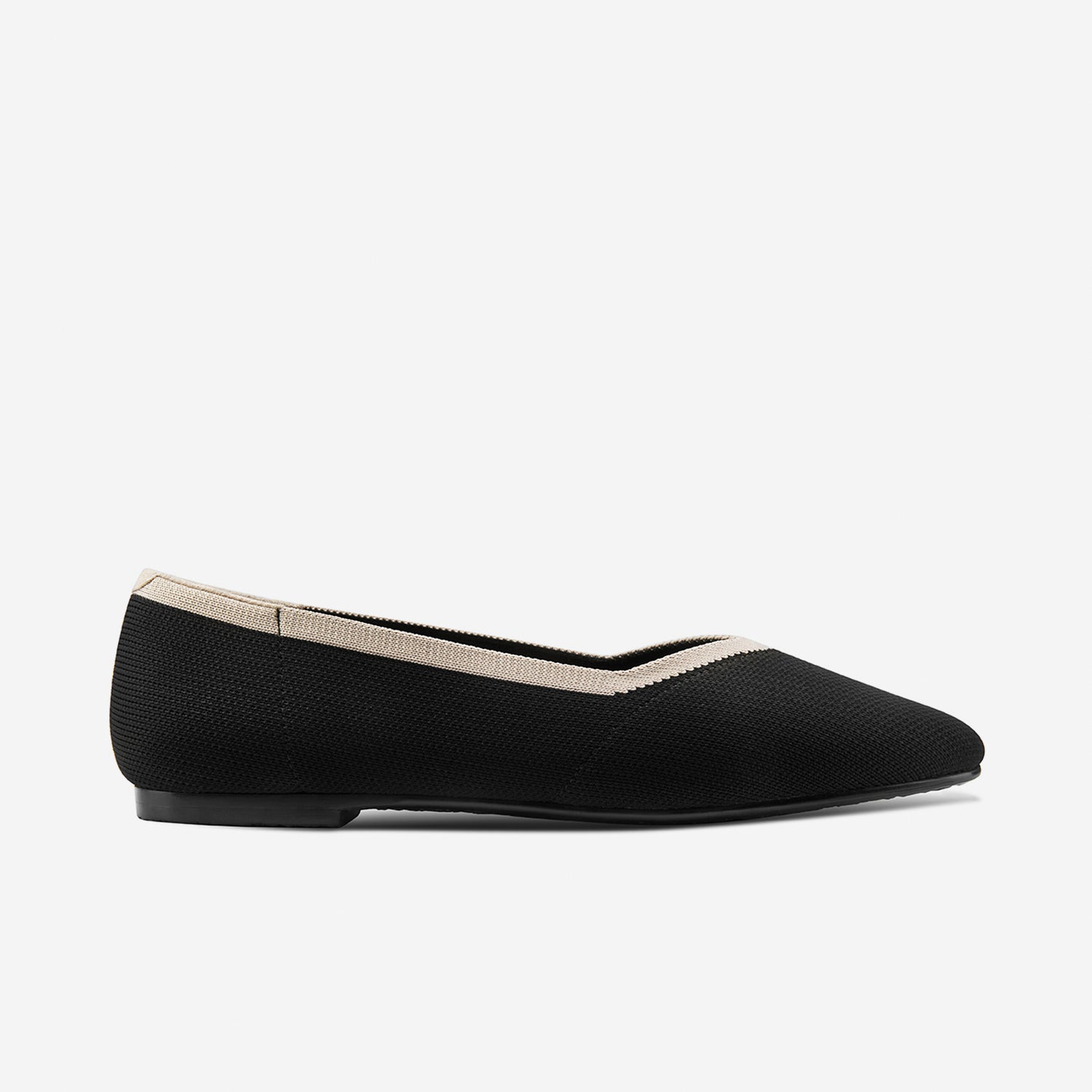 Florence Ballet Flat | Black Non-Leather