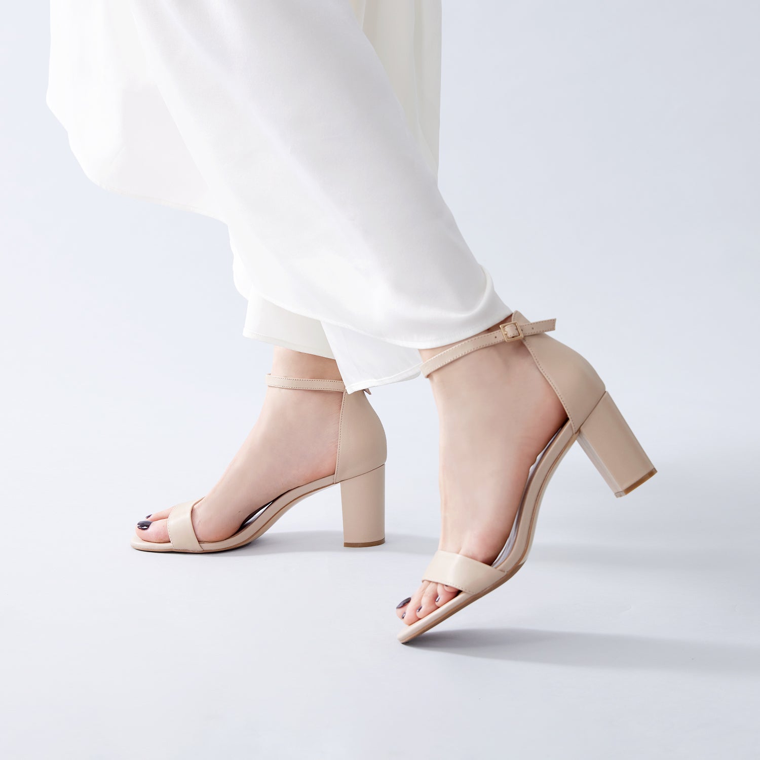 Kaitlyn Sandal | Nude leather